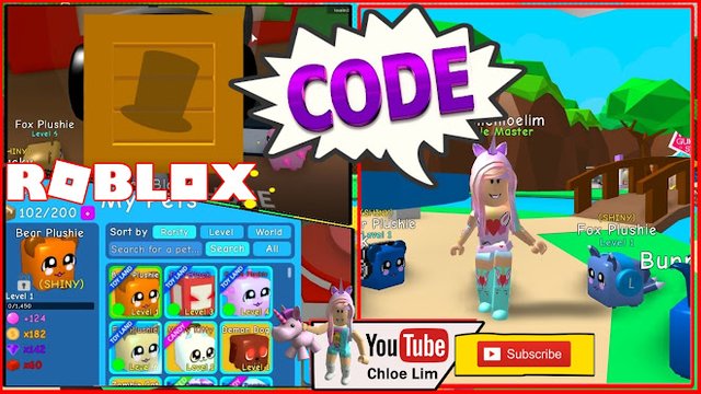 Roblox Gameplay Bubble Gum Simulator Code Going To The New Treasure Island Buying More Pets To Make Shiny Steemit - codes for roblox bubblegum simulator update 23 2019 roblox