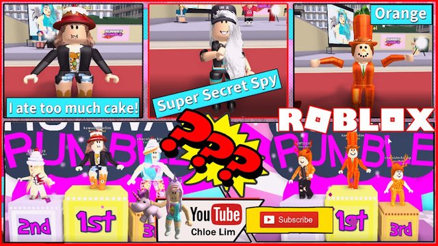 Roblox Gameplay Runway Rumble I M A Carrot Spy Who Ate Too Much Cake Steemit - roblox im a spy hat