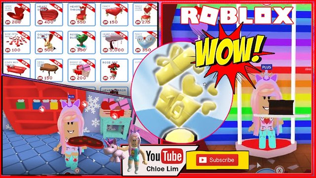 Roblox Gameplay Meepcity Getting Some Valentine Furniture And - roblox meepcity gameplay getting some valentine furniture and that gift 10 items trophy