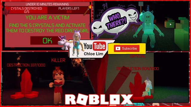 Roblox Gameplay Survive The Red Dress Girl Warning Sudden Loud Screams Steemit - roblox killer girl