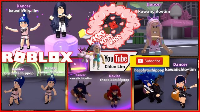 Roblox Gameplay Dance Off Salsa Team Dancing With Chocolate Steemit - dance team roblox