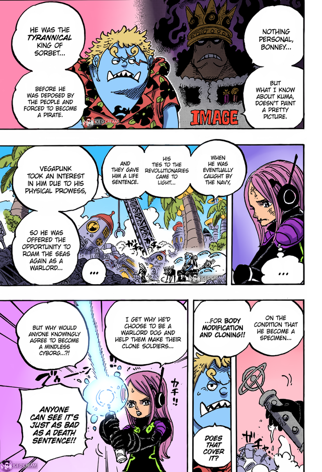 One Piece Chapter 1064 Colored full Egghead Research Stratum