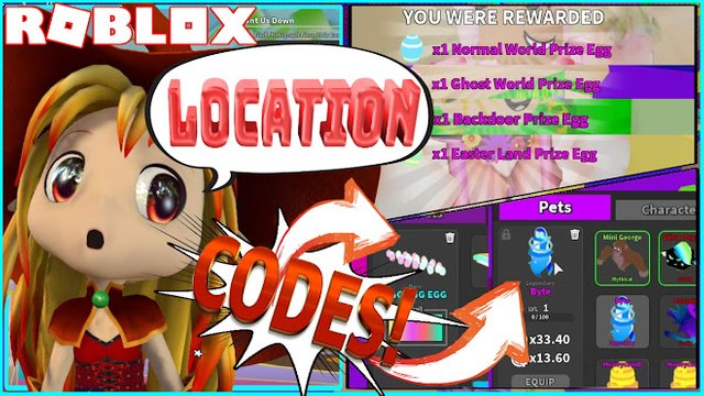 Roblox Gameplay Ghost Simulator New Codes And Location Of All Easter Event Items In All 4 World Steemit - ghost egg roblox