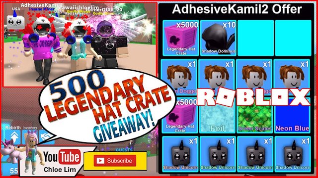 Roblox Gameplay Mining Simulator Amazing Player Adhersivekamil2 - roblox mining simulator gameplay amazing player adhersivekamil2 500 legendary hat crates giveaway