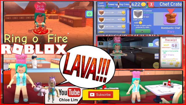 Roblox Gameplay Dare To Cook New Map Ahhh Floor Is Lava And Complested 100 Orders 3 Times Steemit - roblox floor is lava game