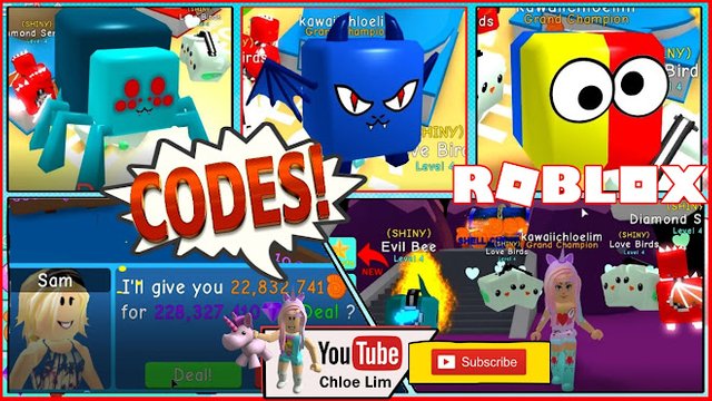 Roblox Gameplay Bubble Gum Simulator Going To The Beach Codes That Gives 15 Minutes Of 2x Hatch Speed And 2x Luck Steemit - code for shiny roblox murder mystery