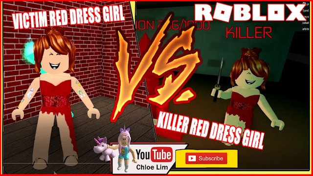 Roblox Gameplay Survive The Red Dress Girl The Red Dress Girl Looking For Revenge Steemit - the red dress girl roblox