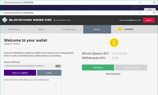 How To Easily Earn 0 5 Bitcoin In 2 Hours Using Blockchain Miner Pro - 