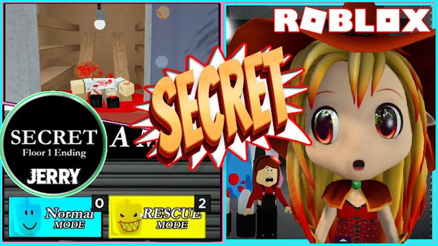 Roblox Gameplay Jerry Rescue Mode And How To Get Secret Ending Floor 1 Steemit - you found the secret ending roblox