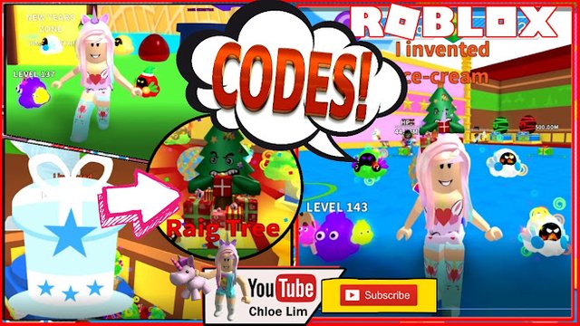 Roblox Gameplay Ice Cream Simulator 13 New Codes Buying A New Hat From New Years Area Steemit - codes for hat simulator in roblox