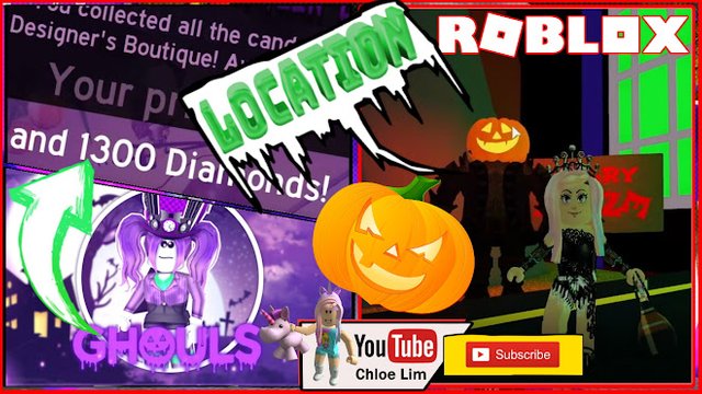 Roblox Gameplay Royale High Halloween Event Ghouls Homestore Diamonds All Candy Locations Steemit - roblox royale high magazine