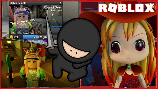 Roblox Gameplay Assassin We Noobs Actually Won More Rounds Than The Pros Steemit - chloe tuber roblox flee the facility gameplay got the 2020 items