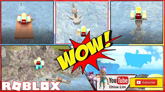 Roblox Gameplay Booga Booga Riding A Shark And A New Sky - 