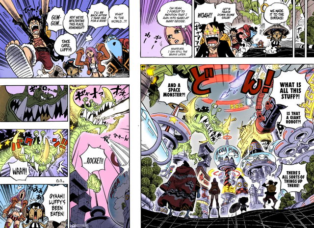 One Piece Chapter 1062 Colored | Adventure in the Land of Science