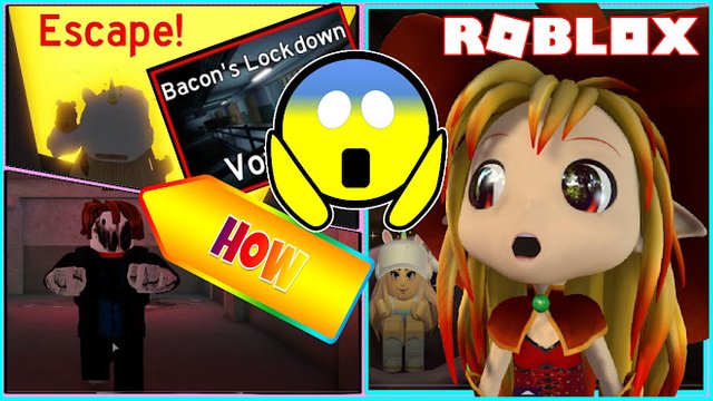 Roblox Gameplay Fame How To Escape From New Chapter 2 Bacon S Lockdown Not Easy Steemit - escape room easy mode roblox