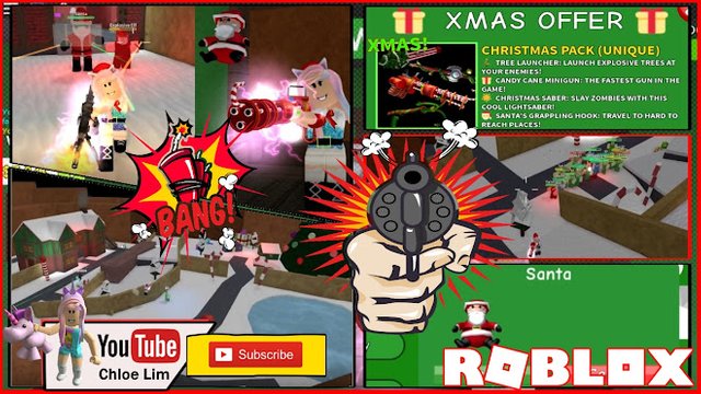 Roblox Gameplay Zombie Attack Quest Zombie Elf Santa - 