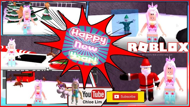 Roblox Gameplay Escape The North Pole Obby Escaping North Pole Into The New Year Happy New Year Steemit - roblox player points in obby'