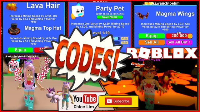 Roblox Gameplay Mining Simulator 4 New Codes Lava Wold -