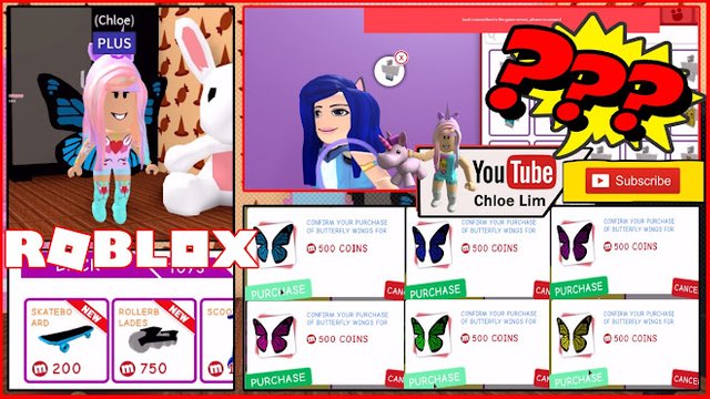 Roblox Gameplay Meepcity Getting Butterfly Wings Skateboards - roblox meepcity gameplay getting butterfly wings skateboards and roller blades shortest video