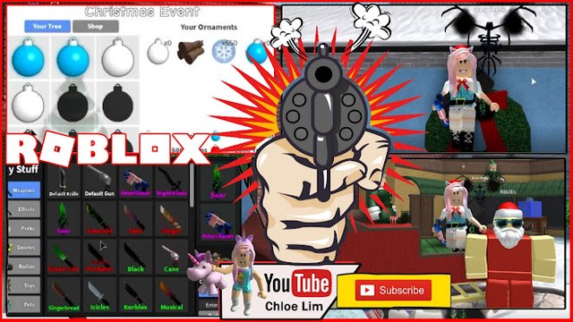 Roblox Gameplay Murder Mystery 2 Salvage Items To Get Decoration For My Christmas Tree Steemit - roblox murderer mystery 2 murderer