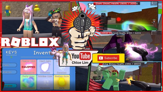 Roblox Gameplay Zombie Attack Three Boss Fight And Legendary Aura Steemit - how to make a boss battle in roblox