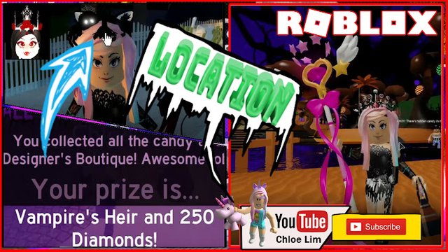 Roblox Gameplay Royale High Halloween Event Kelseyanna S Homestore All Candy Location Vampire S Heir Steemit - roblox halloween maze