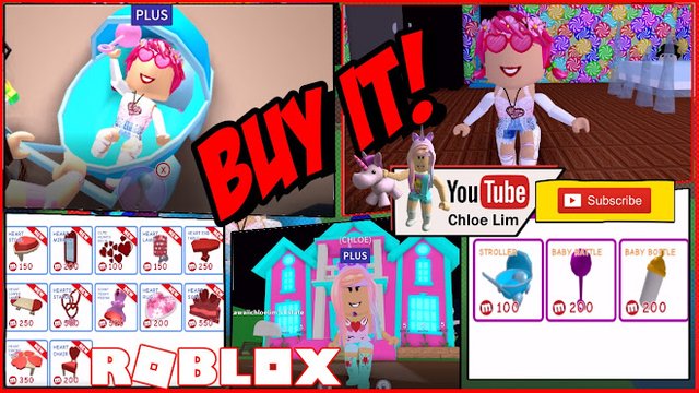 Roblox Gameplay Valentines Meepcity Buying Valentines Day Furniture And Strollers Steemit - roblox meep city plus room