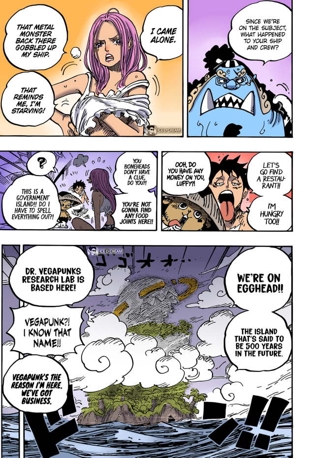 One Piece Chapter 1061 Colored | Future Island Egghead