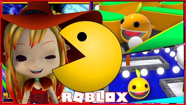 Roblox Gameplay Pac Blox Pac Man Fun As Packy Trying To Eat Up All The Pellets Steemit - pac man and roblox roblox