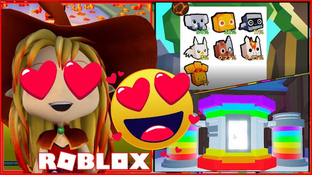 Roblox Gameplay Pet Simulator 2 Volcano World And Making Rainbow Pets Steemit - all pets in roblox pet simulator roblox character