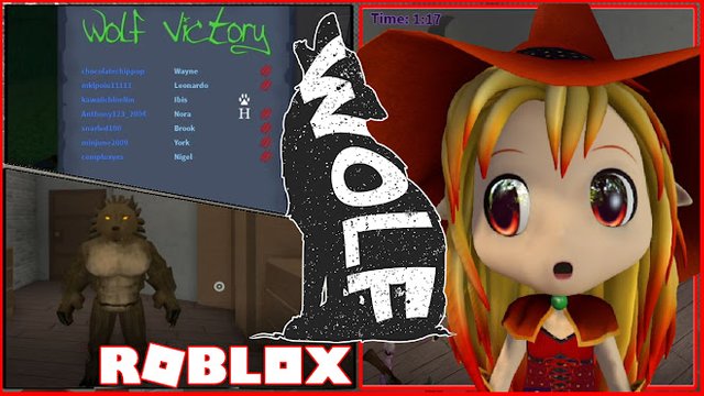 Roblox Gameplay A Wolf Or Other Changing Into A Werewolf Steemit - night of the werewolf game roblox