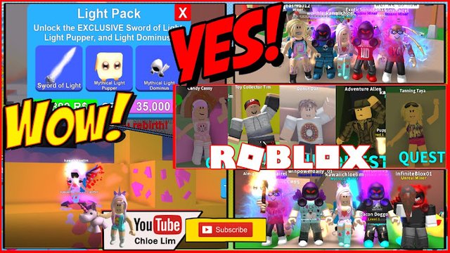 Roblox Gameplay Mining Simulator Showing Quests In Each - roblox world of light