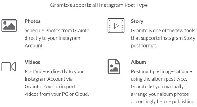 grow your followers plan your schedule your workflows your goals - gramto is the best free instagram tool for instagram post scheduling