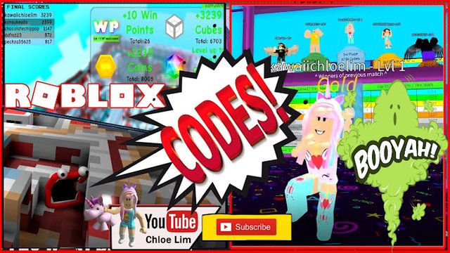 Roblox Gameplay Colour Cubes 2 Codes From Noob To Winning The First Place Steemit - codes in roblox win