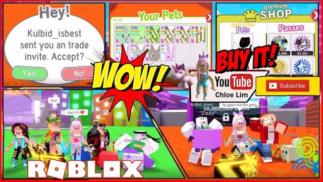 Roblox Gameplay Pet Simulator Trading Update Shout Out To Kulbid Isbest Loud Scream Warning Steemit - roblox pew pew simulator lands archives pet grooming club