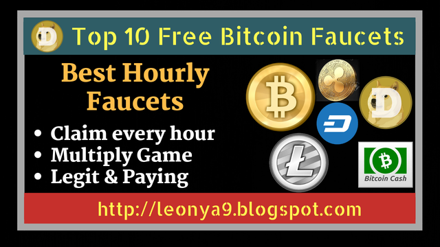 Top 10 Faucets To Claim Free Bitcoins Every H!   our 2019 Steemit - 