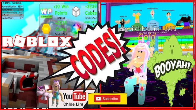 Roblox Gameplay Colour Cubes 2 Codes From Noob To Winning The - blox tube codes