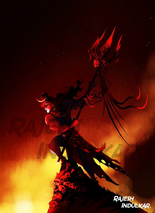 picture Rudra Shiva The Destroyer lord shiva the rudra steemit