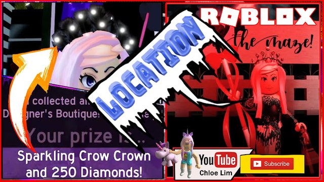 Roblox Gameplay Royale High Halloween Event Sparklings Maze Homestore Sparkly Crow Crown All Candy Locations Steemit - the crow roblox