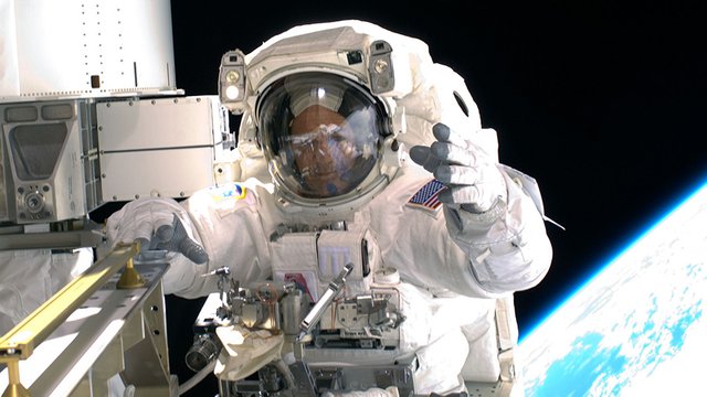 astronaut spacewalking