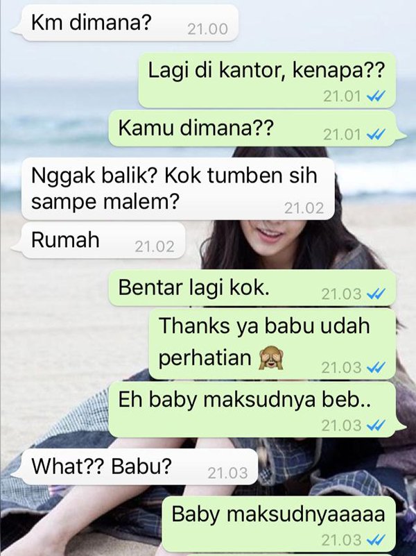 Contoh typo chat - yukepo