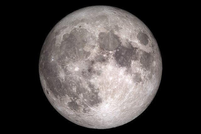 Bulan purnama penuh,  Minggu, 23 Desember 2018.