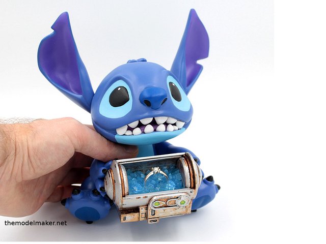 Stitch custom made figure as engagement ring box. — Steemit