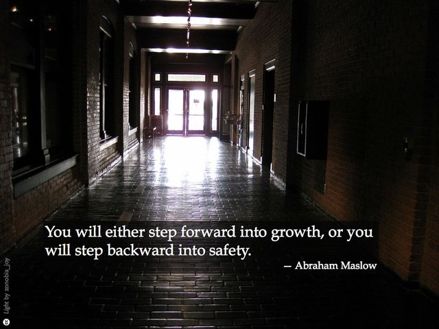 Step forward into growth, or...