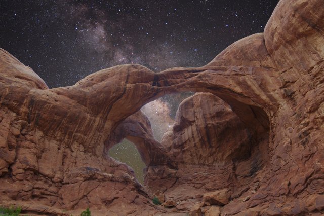 Double Arch by Night