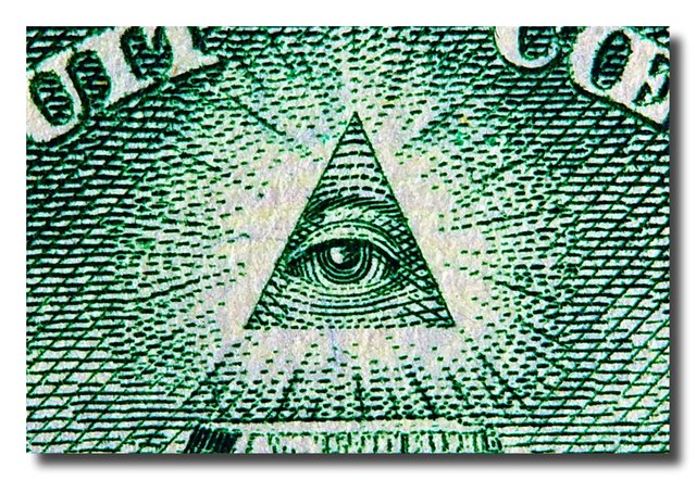 Dollar Bill Eye of Providence Image Labeled for Reuse
