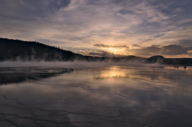Sunset over Grand Prismatic