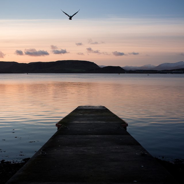 Sunset Concrete Dock