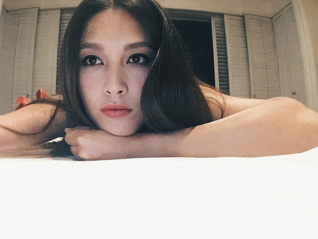 Selfie in a hotel room