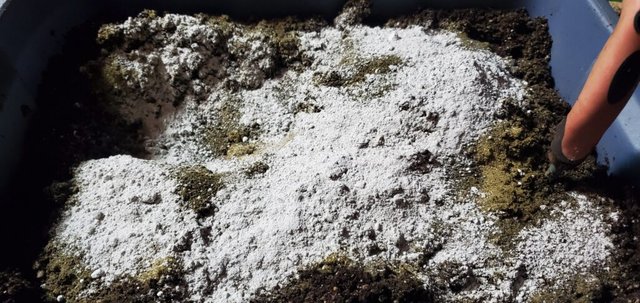 Gypsum rock dust